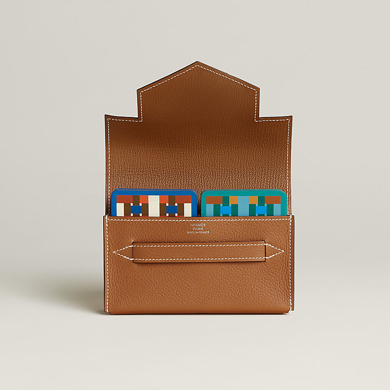 Etui à cartes de poker Lord Pocket - Marron | Hermès Belgique